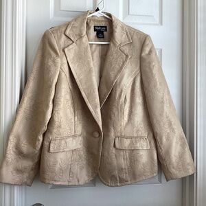 Style & Co gold blazer, sz 14W